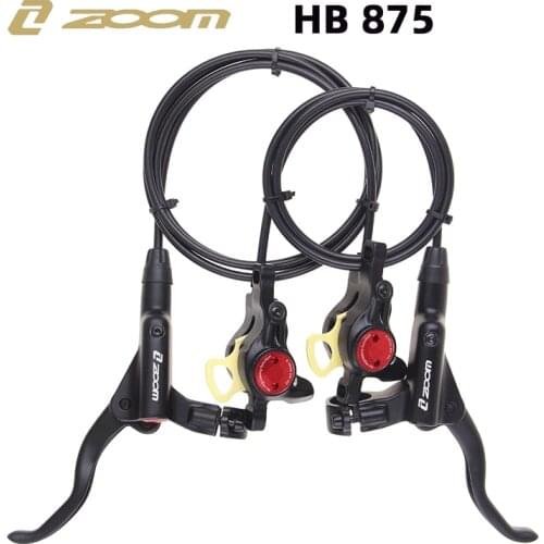 ZOOM MTB Hydraulic Brakes Lever Set Bicycle Disc Brake Caliper Adapter Cable For Cycle HB-875 Road Mountain Bike Accessories New