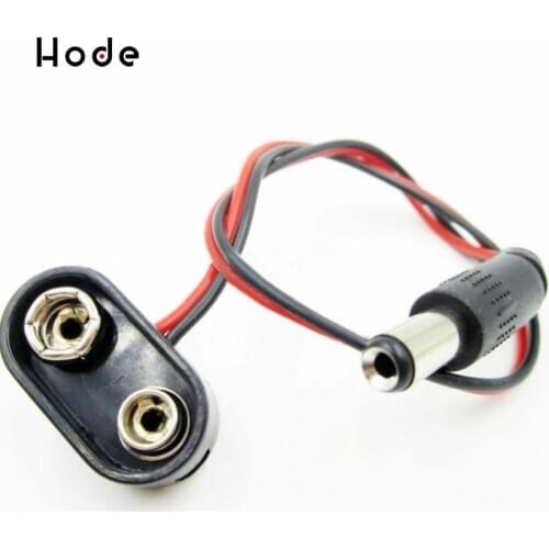 10 pcs Battery Power Cable Plug Clip 9V DC Barrel Jack Connector For Arduino DIY