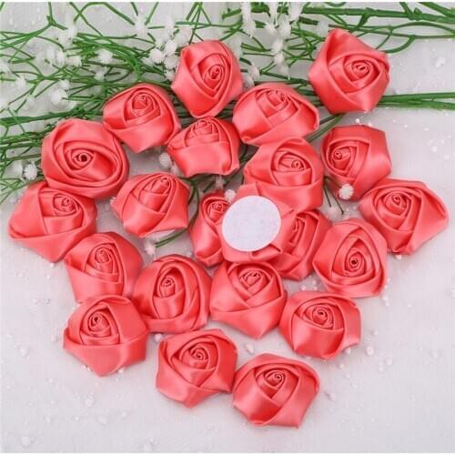 10 pieces/wholesale 3.5-5CM silk red rose bud handmade DIY wedding bouquet corsage accessory material