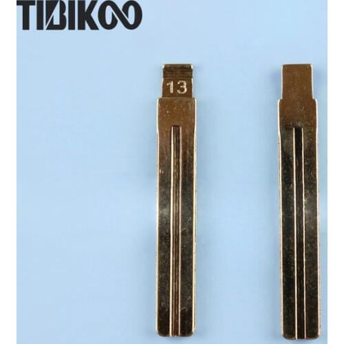 NO.13 Key Blade for Hyundai New IX35 Verna Side Groove Replacement for Toyota Crown Key Case