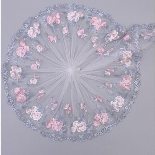 2Yard 20cm Embroidery Mesh Lace DIY Handmade Sewing Craft For Women Clothing Underwear Bra Home Curtain Decoration Suppliers