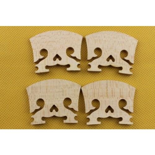 5 pcs high quality baroque style violin bridges maple wood 4/4 size