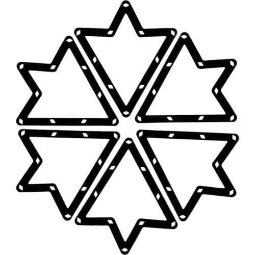 6pcs/Pack 9 Ball/10 Ball Billiard Triangle Magic Rack Sheet Fun Game Parts Sports Entertainment Accessory High Quality