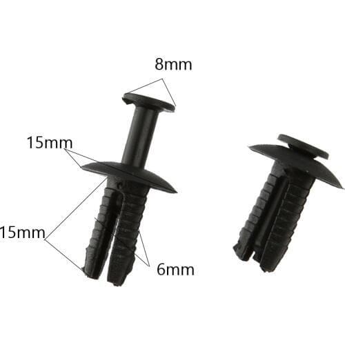 60Pack Black Bumper Mounting Push Rivet Trim Clip For BMW E39 E38 Z1