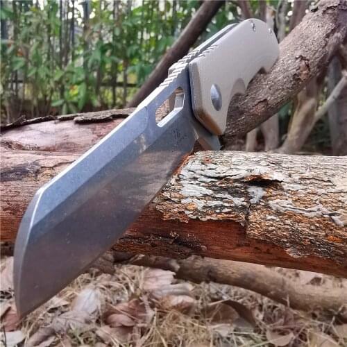 Ball Bearing Quick-opening Folding Knife, D2 Pocket Knife, Outdoor Tactical Camping, Picking Hunting Knife, Survival Tool
