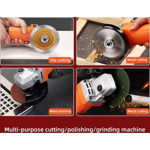 Household handheld multi-function grinder for polishing angle grinder, used for polishing and cutting metal wood, etc