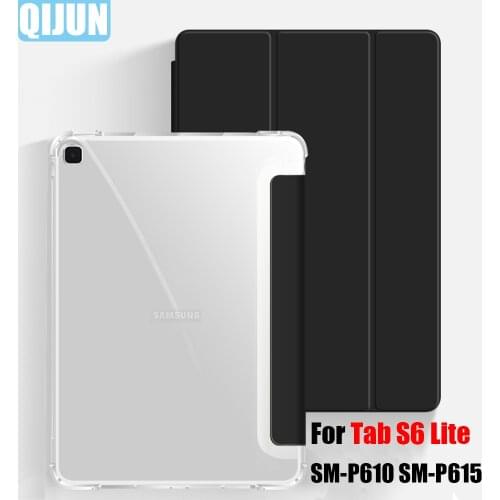 Tablet case for Samsung Galaxy Tab S6 Lite 10.4 2020 Smart sleep wake Leather Tri-fold protective sleeve Cover for SM-P610 P615