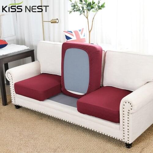 Elastic Jacquard Thick Sofa Cushion Cover,Washable Removable Funiture Protector 1/2/3/4 Seater