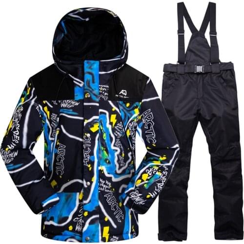 New Winter Ski Suit for Men Warm Windproof Waterproof Outdoor Sports Snow Jackets and Pants Male Ski Equipment Snowboard Jacket