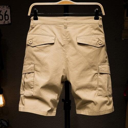 Summer Mens Casual Safari Style Knee Length Pants Plus Size Shorts Solid F3