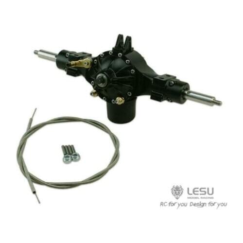Metal Rear Axle Truck for 1/16 RC Tractor Model Differential Lock TH16658 TH16659