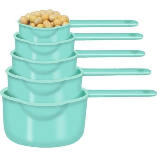 11 Pcs Measuring Cups and Spoons Set, Nesting Measuring Cup Set for Dry and Liquid Ingredient,Plastic Kitchen Tool