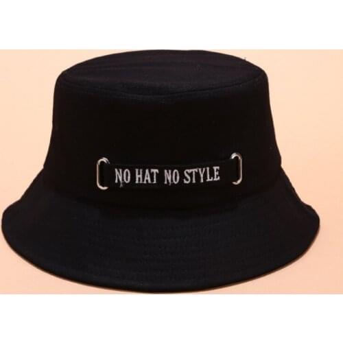 Funny Print Letter Bucket Hat Fishing Caps Summer Harajuku Hip Hop Hats Bucket Hat