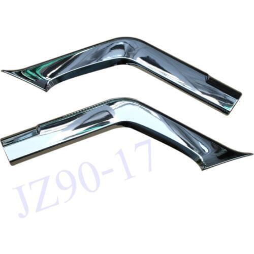 2pcs ABS Chrome Bumper Front Lower Grille Grill Cover Trim Car Fit For Nissan Rogue X-Trail 2014 2015 2016 Accessories