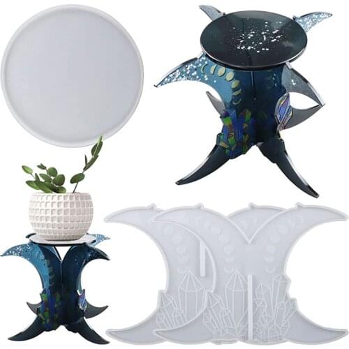 Plant Stand Resin Mold for DIY Making Crafts Potted Plant Stand Resin Mold Plant Stand Holder Mold Resin Casting Home Decoration