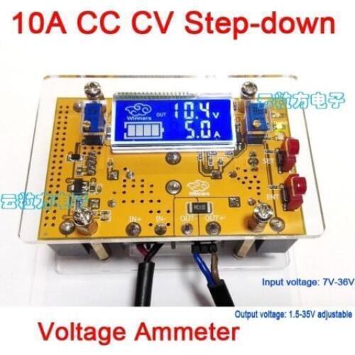 Dykb 10A DC-DC Buck Converter Adjustable CC CV 7V-36V Step-down to 1.5-35V Power Voltage Regulator 3v 12v 5v 24v power Module