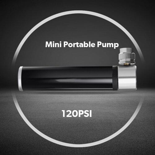 Hand Mini Bicycle Pump Tire Air Inflator Schrader Presta Valve Ball Needle Hose MTB Accessories Portable Bike Pump