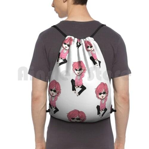 Ayato-Yari-Bu Backpack Drawstring Bag Riding Climbing Gym Bag Yarichin Yaribu Yaoi Manga Bl Anime Cute Chibi Pink