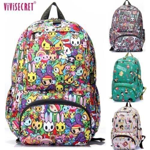 New women School bags for teenagers Girls Waterpoof Primary School Backpack Graffiti Floral Harajuku Printing Knapsack Rucksack