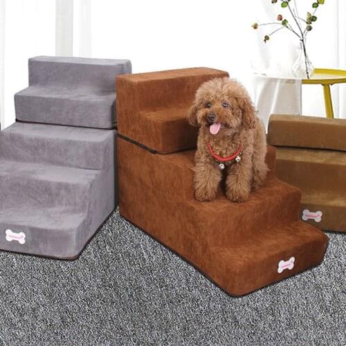 New Pet Stairs Removable Small Dog Cage Kennels for Puppy Cat Pet Stairs Anti-slip Puppy Dogs Bed Stairs Pet Cage Supplies