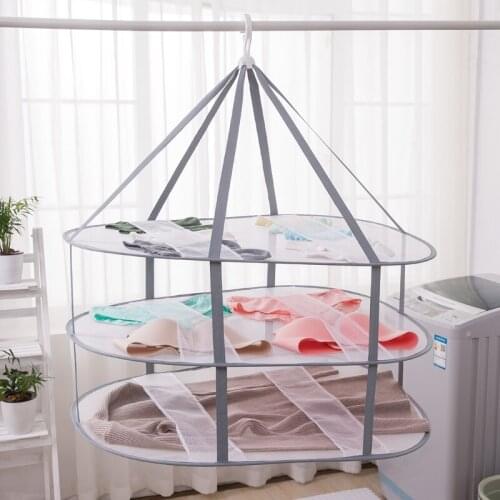 GY Clothes Drying Net Anti-Deformation Laundry Basket Dedicated Sweater Net Bag Hanging Network Basket Clothes Socks Tile Rack