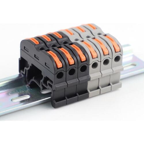Type 5PCS SPL-1 PCT-211 Rail Type Quick Connection Terminal Press Type Connector Instead Of UK2.5B Terminal Block
