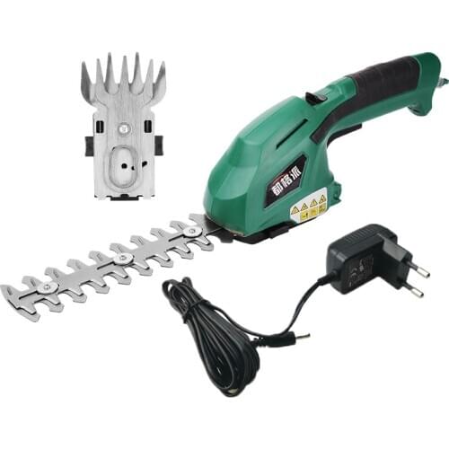 Free Shipping Electric Hedge Trimmer 2 in 1 7.2V Cordless Household Trimmer Rechargeable Weeding Shear Pruning Mower HT2668