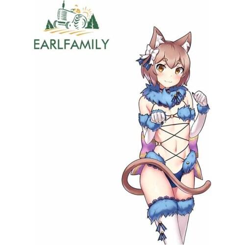 EARLFAMILY 13cm x 5.5cm For Anime Vinyl Graphic Car Stickers Occlusion Scratch Decal DIY Waterproof Suitable for VAN RV SUV