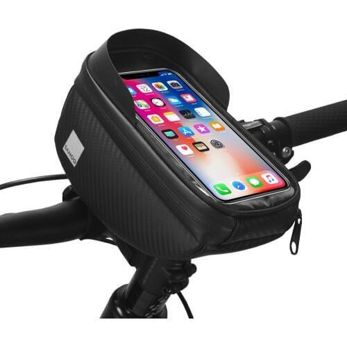 Sahoo 112003-wxy Water-resistant Touchscreen Cycling Bicycle Head Tube Handlebar 6.5" Mobile Phone Bike Bag Case Holder Pannier