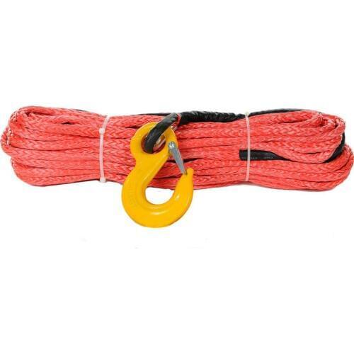 12mm x 40meters UHMWPE Synthetic Winch Rope with hook for 4x4/ATV/UTV/SUV/offroad recovery