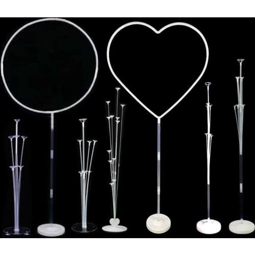 7/11/13/19 Tubes Balloons Stand Holder Column Confetti Balloons Happy Birthday Balloon Kids Baby Shower Wedding Party Decoration