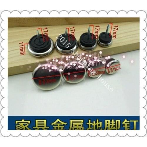 Furniture accessories High-grade metal pin anchor nail flat nails foot mat nylon 22MM