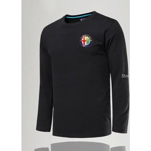 Men Long Sleeve alfa romeo T-Shirt Male T-shirts causual T Shirt