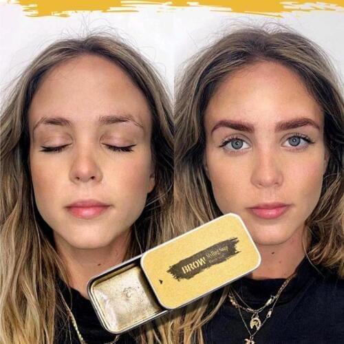 3D Feathery Brows Eyebrow Shaping Cream Brows Makeup Gel Soap Waterproof Long Lasting Eyebrow Setting Gel Brows Kit