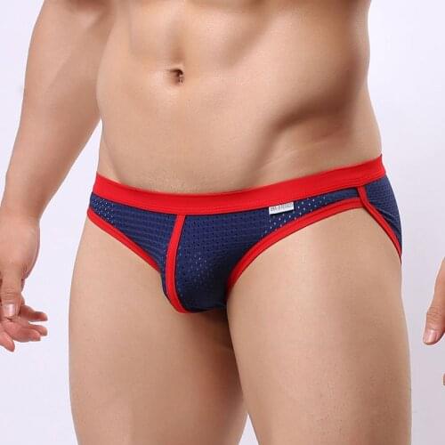 Hot Sale Men Mesh Hollow Out Shorts Briefs Panties Male Adult Sexy Lingerie See Through Underwear Bikini Panties