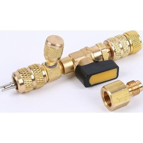 Auto Air Conditioner Maintenance Valve Core Handling Tool Wrench No Leakage Refrigerant Refrigeration Connector Tools R22 R410A