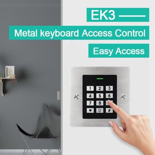 Metal 125KHz RFID Access Control Keypad EM Card Reader Door Access Control System Door Lock Opener Keyboard System