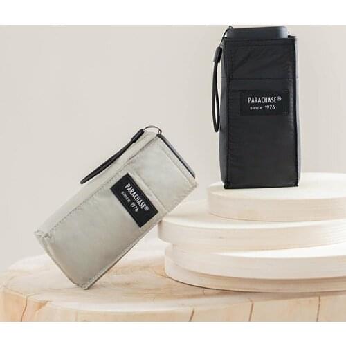 Sun Flat Mini Umbrella UV Protection 210g Ultralight Folding Pocket Umbrellas Rain Women Windproof 6 Ribs Umbrella Clear Parasol