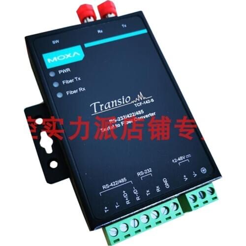 New Original Spot Photo For MOXA TCF-142-S-ST-T RS-232/422/485 Fiber Optic Converter
