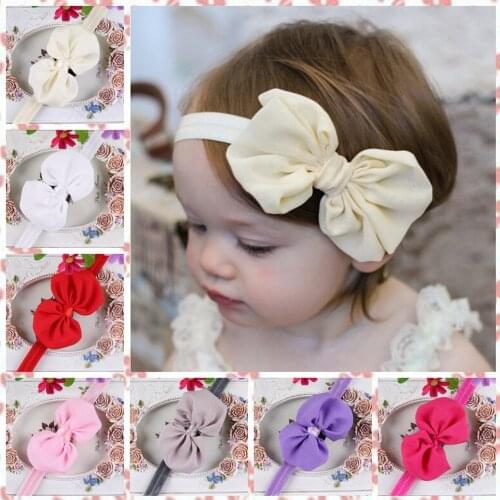 Baby Girl Headband Infant Hair Accessories Cloth Tie Bows Headwear Tiara Gift Toddlers Babies Bandage Ribbon Newborn Headwrap