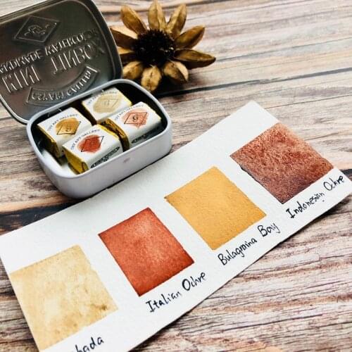 Manual Warm And Cool High Level Watercolour Paints - Handmade watercolor - Artist Quality Acuarela Pigments