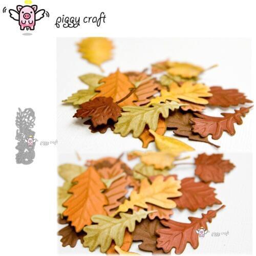 Piggy Craft metal cutting dies cut die mold Various leaves leaf shape Scrapbook paper craft knife mould blade punch stencils die