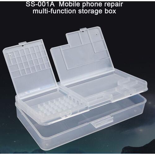 Mobile Phone Repair Tools Storage Box for iPhone LCD Screen Motherboard IC Chips Component Parts Screws Container Organizer