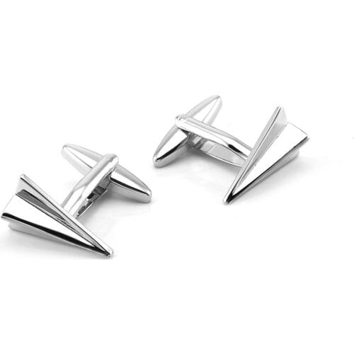 Cufflinks Premium Popular Metal Brass New Origami Airplanes Fun French Cufflinks Party Good-looking Owns Good Quality