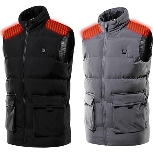 USB Heated Vest Electric Warm Vest Clothing for Hiking Fishing Skiing