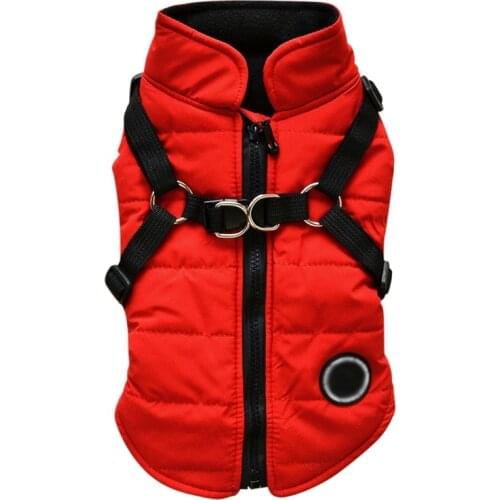 Winter Pet Dog Clothes Pet Warm Jacket Coat Waterproof Dog Clothing Outfit Vest French Bulldog For Small Medium Large Dogs