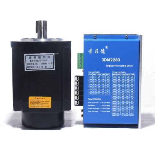 110BYG350A three-phase stepper motor 220V body length 139mm torque 8N.M match 3DM2283 driver
