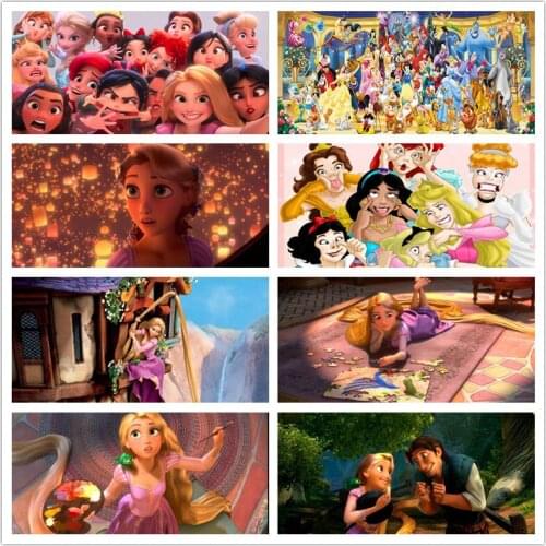 5D DIY Diamond Painting Disney Princess Cartoon Full Drill Cross Stitch Kits Embroidery Mosaic Wall Art Home Decor