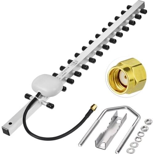 Superbat 16DBi Wifi Yagi Antenna 2.4GHz Directive Antenna for 802.11b/g RP-SMA Plug Connector
