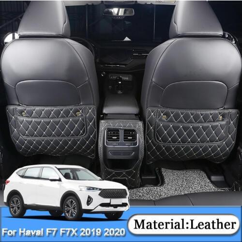 For Haval F7 F7X 2019 2020 Car Styling Car Seat Back Anti-kick Mat Children Anti-Dirty Protector Pads Auto Interior Accessories